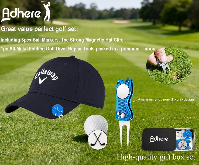 Adhere Golf Ball Markers Personlized Logo Enamel with A Strong Magnetic Hat Clips A Premium Golf Gifts for Golfer - Image 5